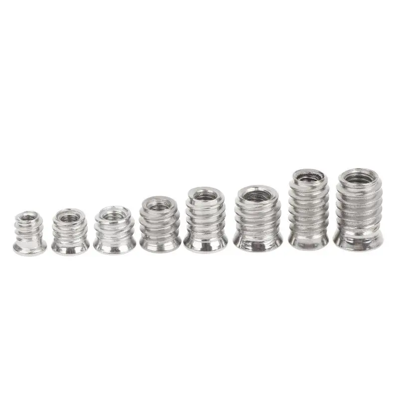 10pcs Hex Socket Embedded Insert Nuts M4 M6 M8 Woodworking Furniture Hardware Supplies