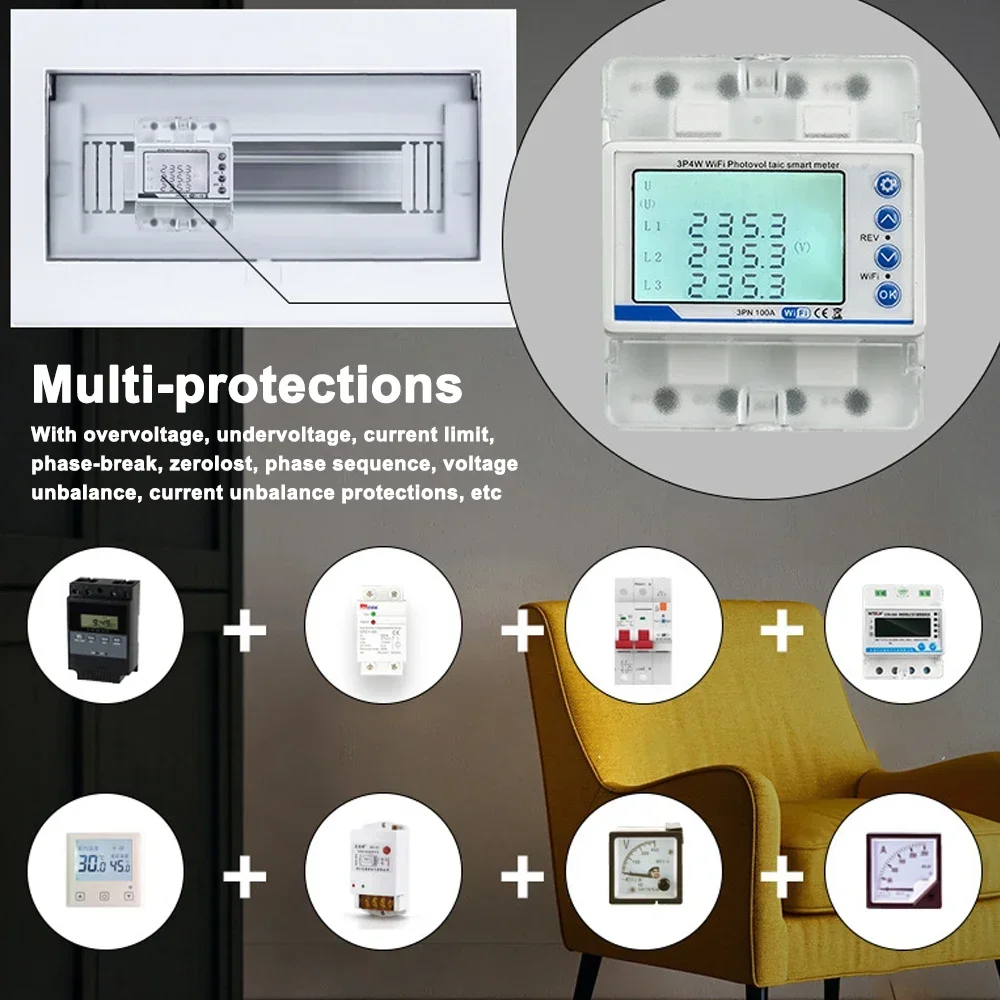 Meter 3 Phase Reclosure Switch Intelligent Reclosing Protector Undervoltage Current Circuit Breaker