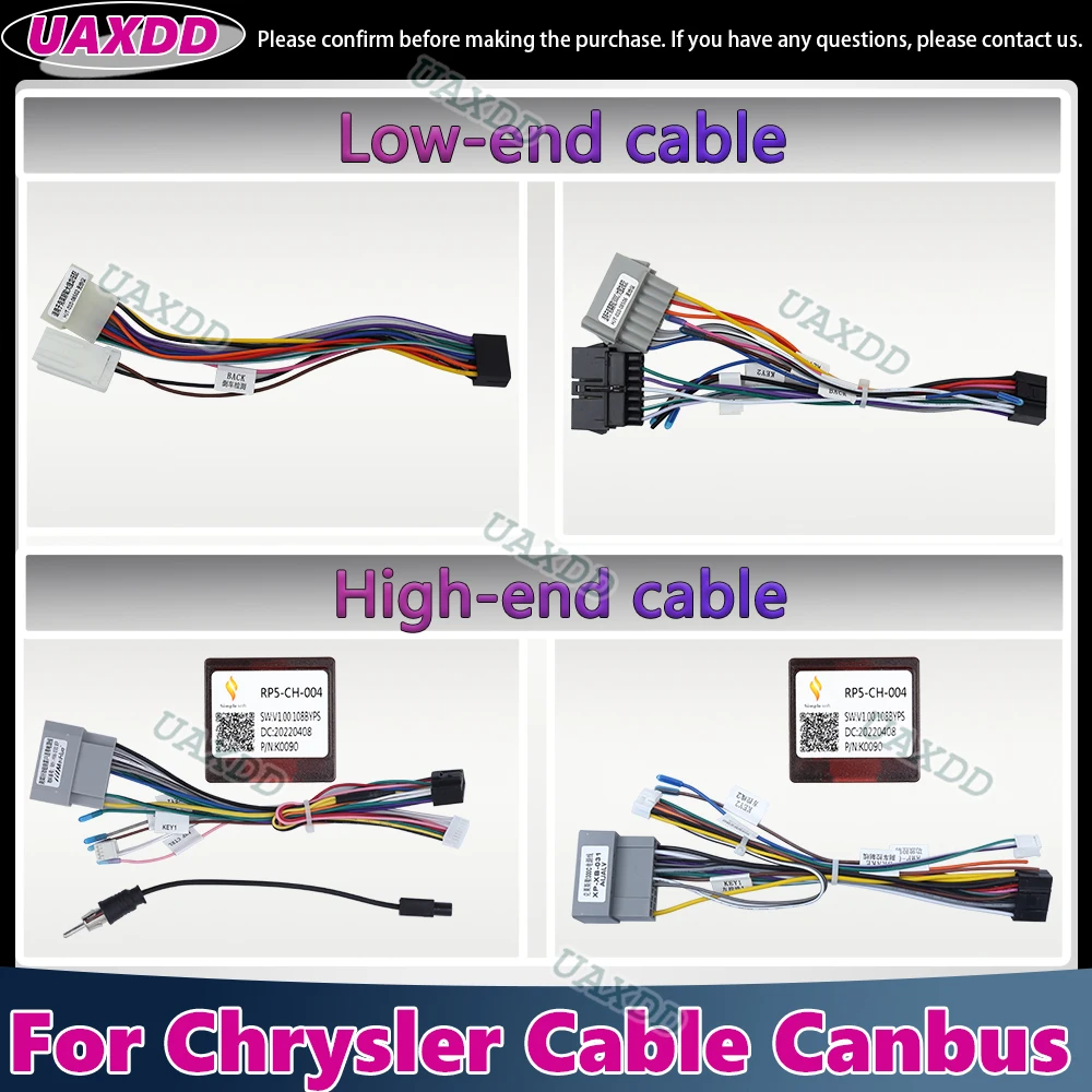 Für Chrysler 300C PACIFICA DODGE CARAVAN SEBRING GRAND VOYAGER CRUISER 200 Kabel-Set XP Canbus Video-Kabelbaum Radio-Verkabelung CD