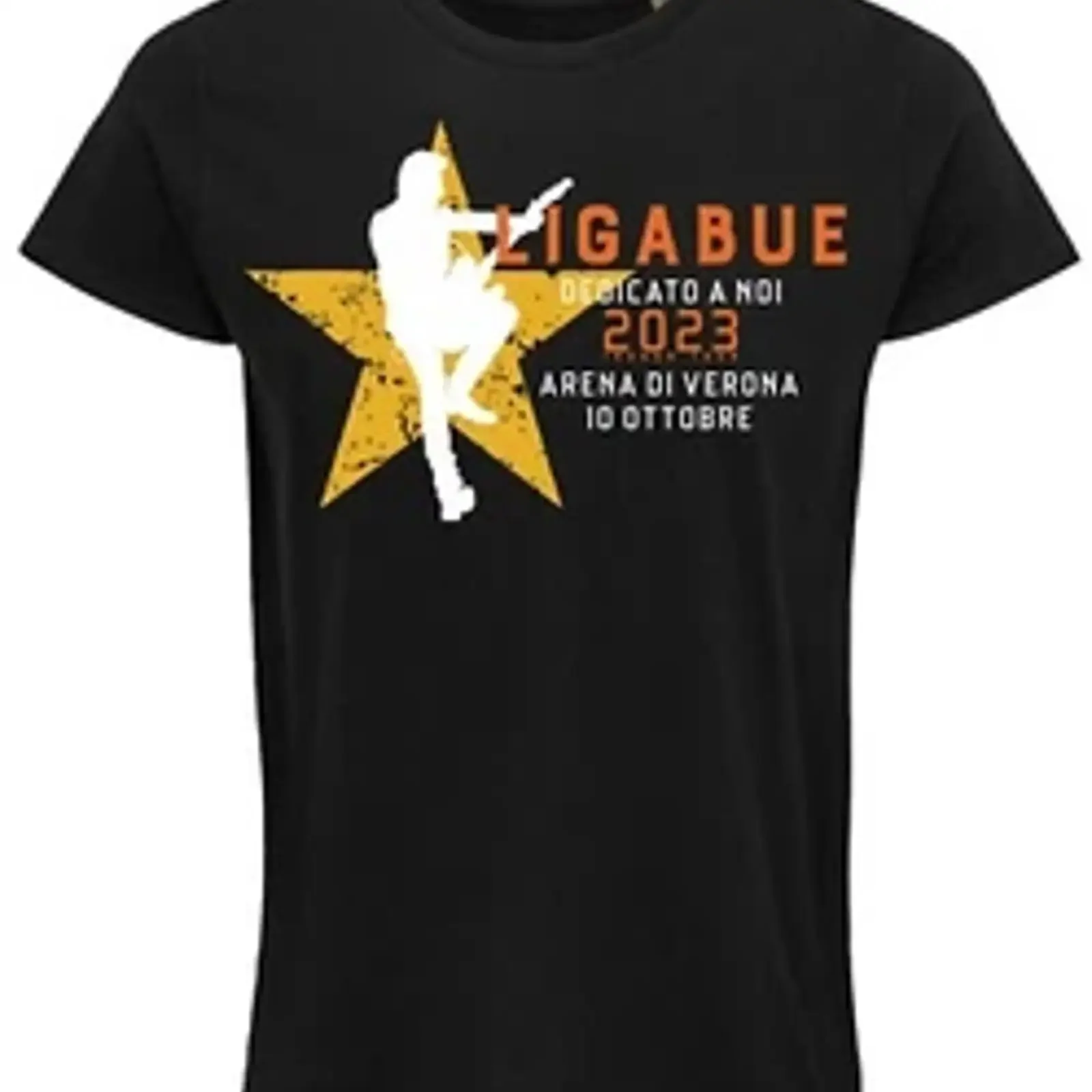 T shirt LIGABUE concerto INDOOR TOUR 2023 con data evento musica ROCK vintage Washed Stylish streetwear Breathable graphic