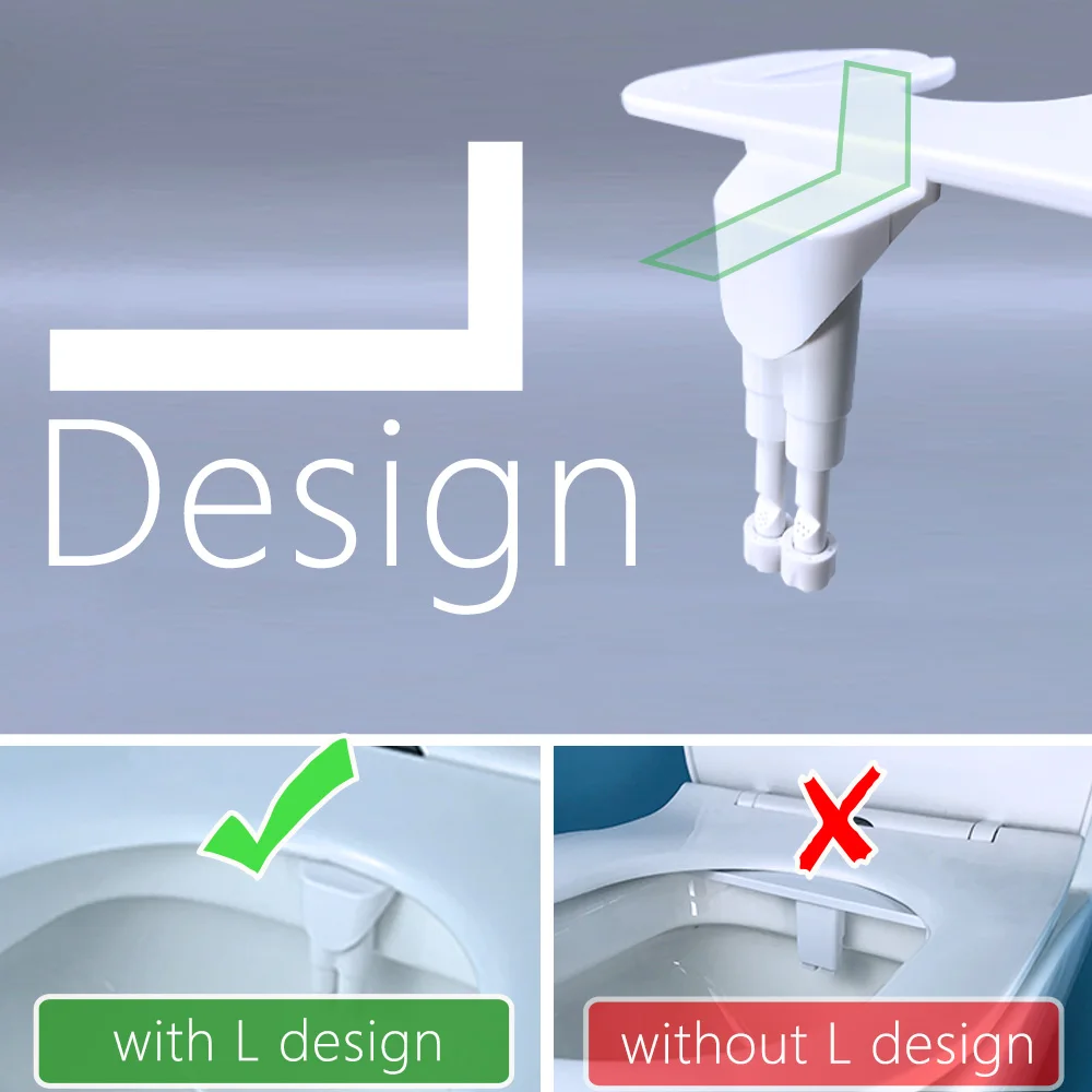 Imagem -04 - Bidé Toalete Bidé Assento do Toalete Acessório Bidé Pulverizador Japonês Toalete Inferior do Bocal de Lavagem Auto Limpeza Não Electrci Bidés