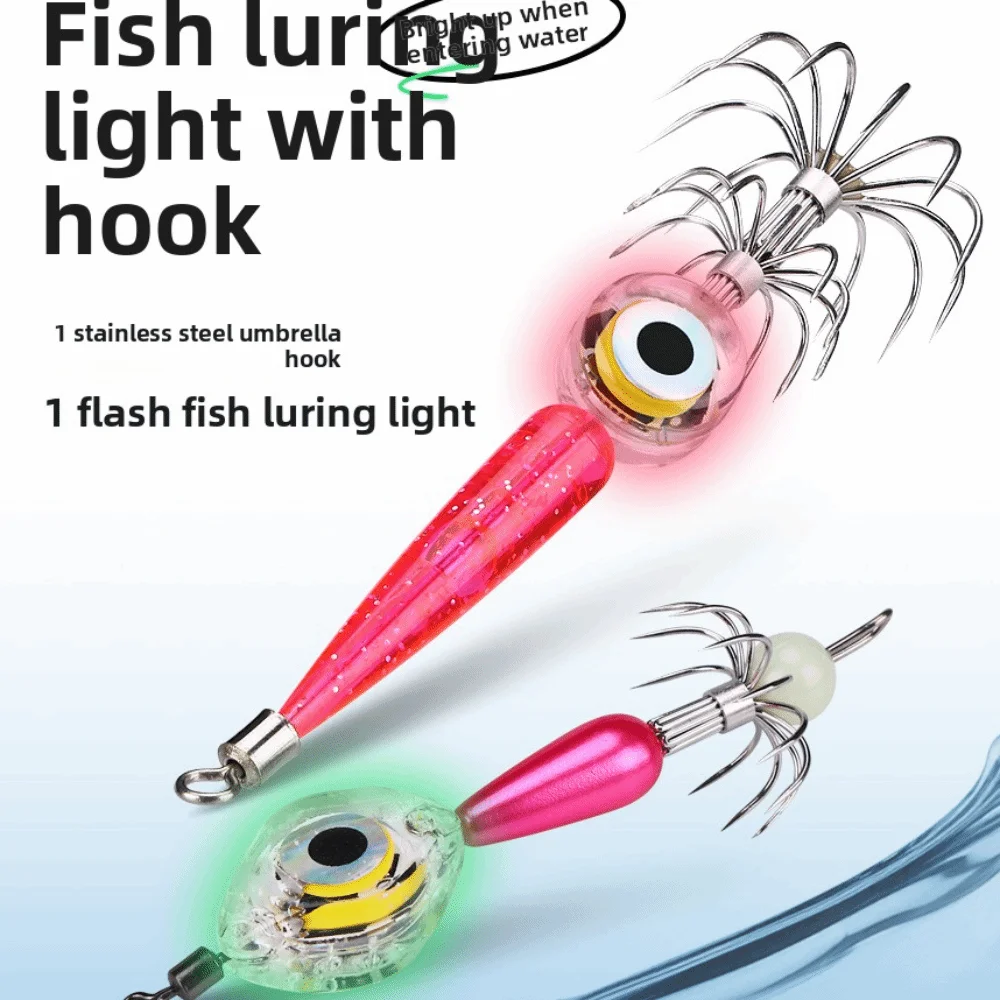 Światło LED do haczyków na kalmary, wodoodporne elektroniczne światło na haczyki, elektroniczna przynęta LED na kalmary, przynęta elektroniczna na kalmary do połowów podwodnych