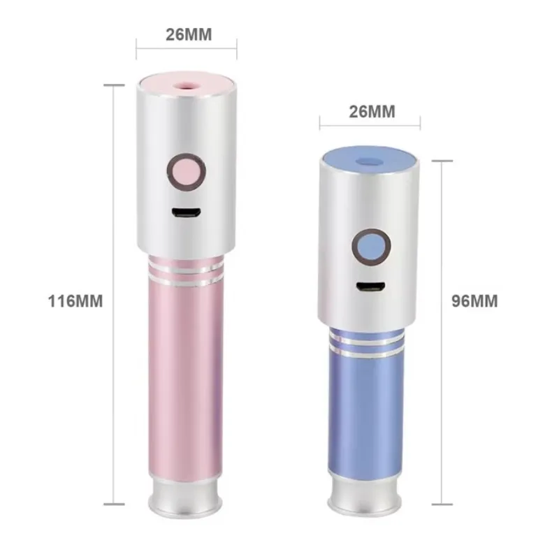 Handy Mini USB Rechargeable Cordless Cool Mist Deep Cleaning Moisturize Nano Lady Beauty Facial Steamer Ionic