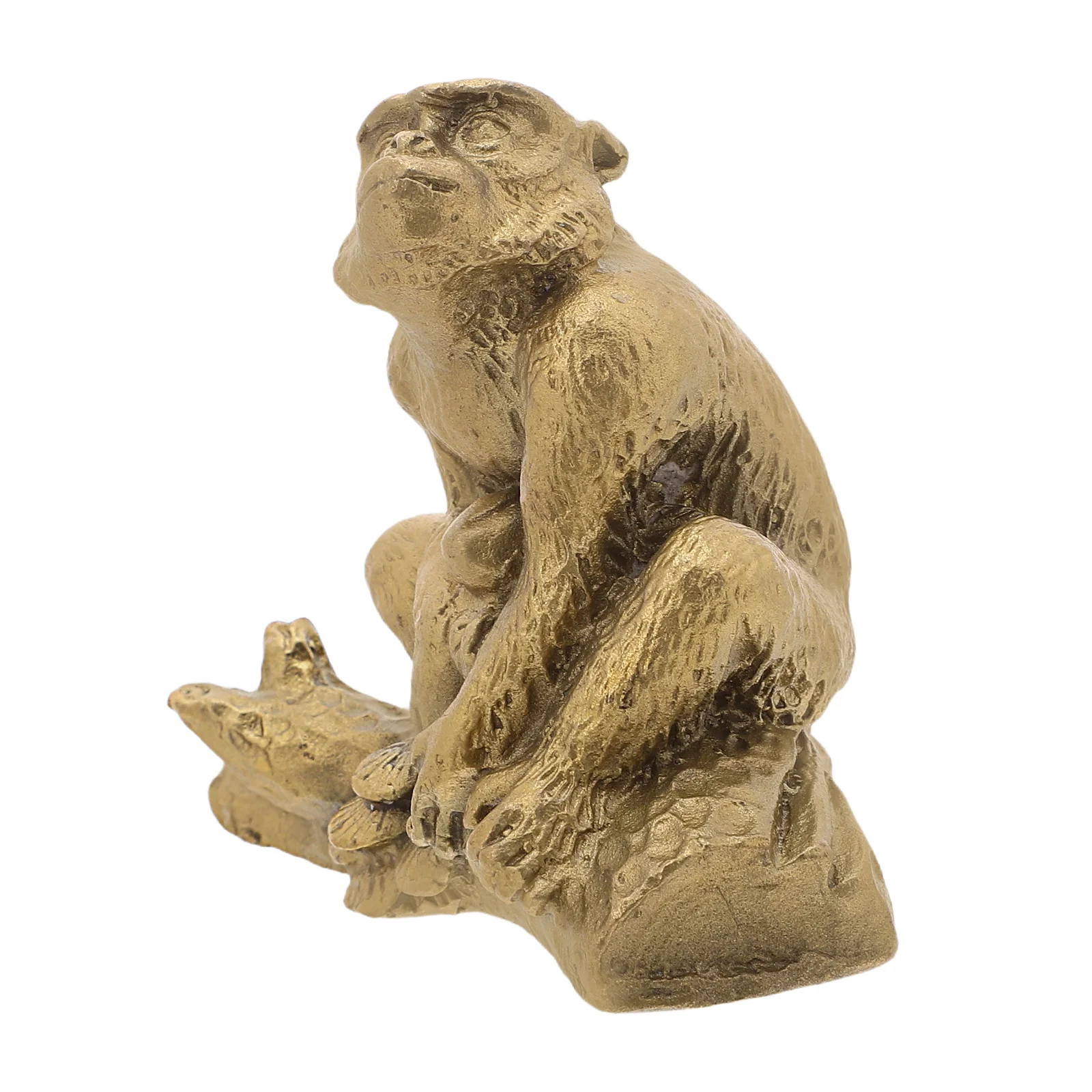 

Brass Monkey Statue Decoration Sculpture Figurines Desktop Decorative Ornaments
