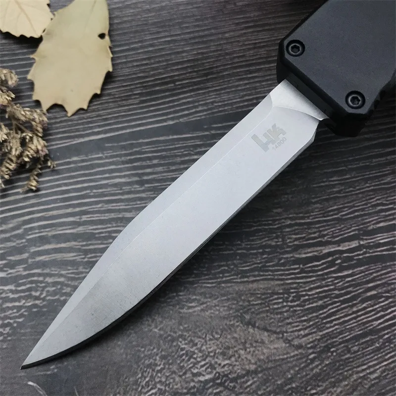 HK 14800 folding knife, T6 aluminum handle D2 blade, Outdoor Tactical Hunting Hiking Adventure Rescue EDC Tool, Men\'s gift