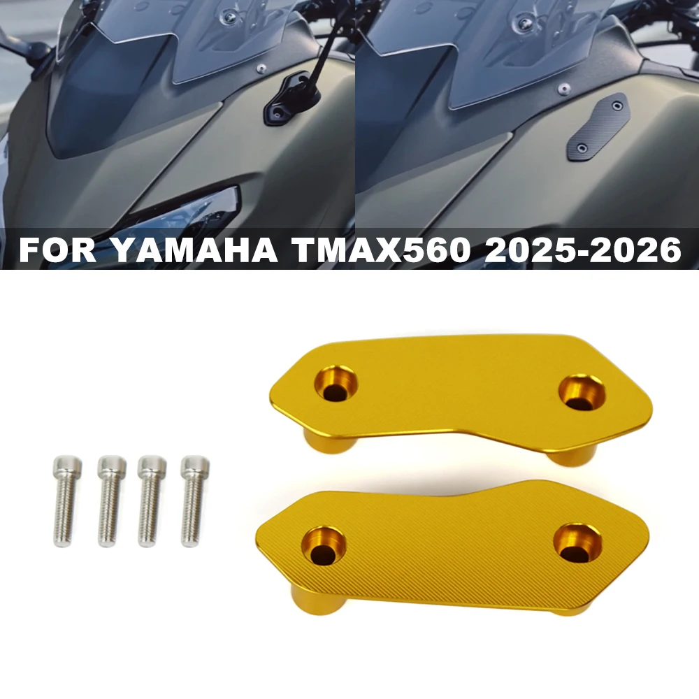 

Крышка сиденья зеркала заднего вида для YAMAHA TMAX T-MAX 560/TECH MAX 2025+, боковые зеркала заднего вида, кронштейн, наполнитель отверстий, декоративная крышка
