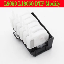 EcoTank L8050 L18050 Print Head Manifold Adaptor DTF Ink Dumper Modification With Damper XP600 Printhead 18100 High Capacity Kit