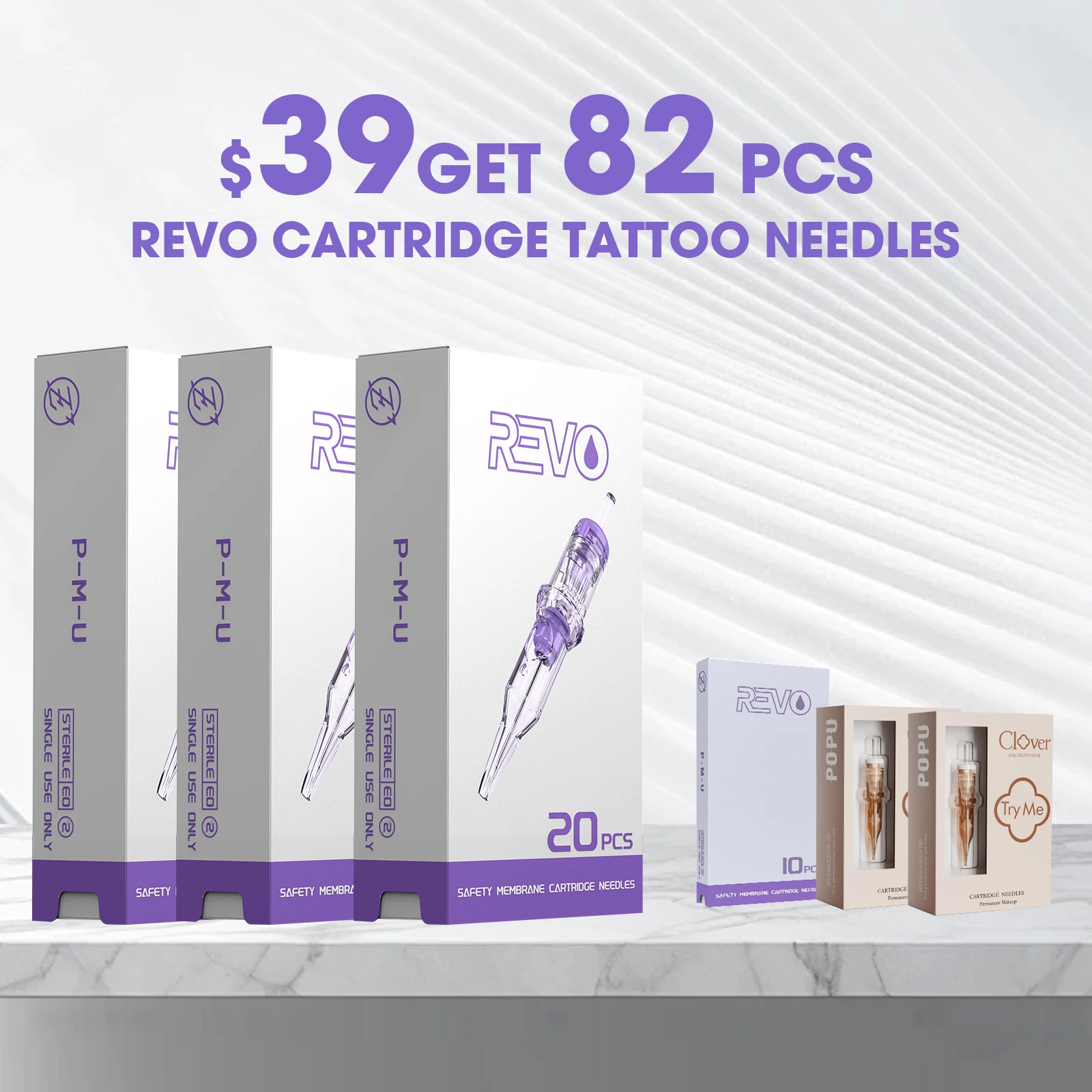 

INKIN REVO PMU SMP Cartridge Tattoo Needles Permanent Makeup Eyebrow Lip Round Liner for Cartridge Tattoo Machine Pen Suppliers