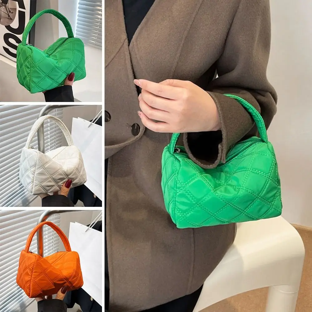 

Модная зимняя стеганая сумка-тоут с хлопковой подкладкой, клетчатые сумки, кошелек, сумка-шоппер