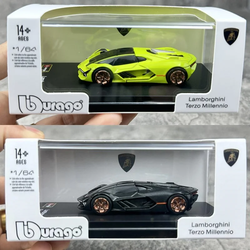 

New Bburago 1:64 Lamborghini Countach Lpi 800-4 Alloy Miniature Diecast Model Terzo Millennio Car Model Birthday Gift Toys