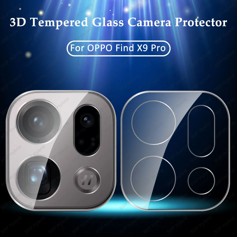 2Pcs 3D Clear Camera Glass Protector For OPPO Find X9 Pro FindX9 FindX9Pro X9Pro 5G Global HD Back Lens Case Cover Film Bumper