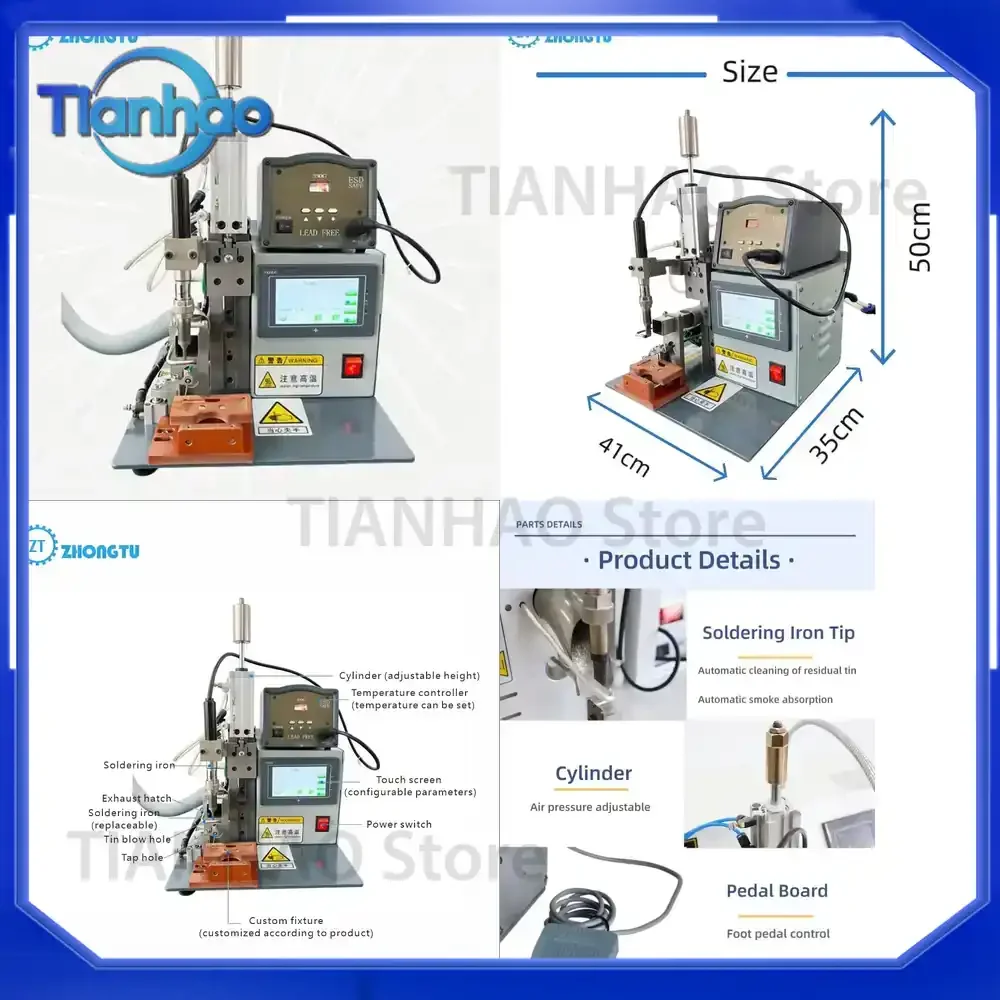 200W Semi-Automatic Solder Paste Printer for PCB LED Robotics Soldering Machine with Multi-Function Micro Switch Connector