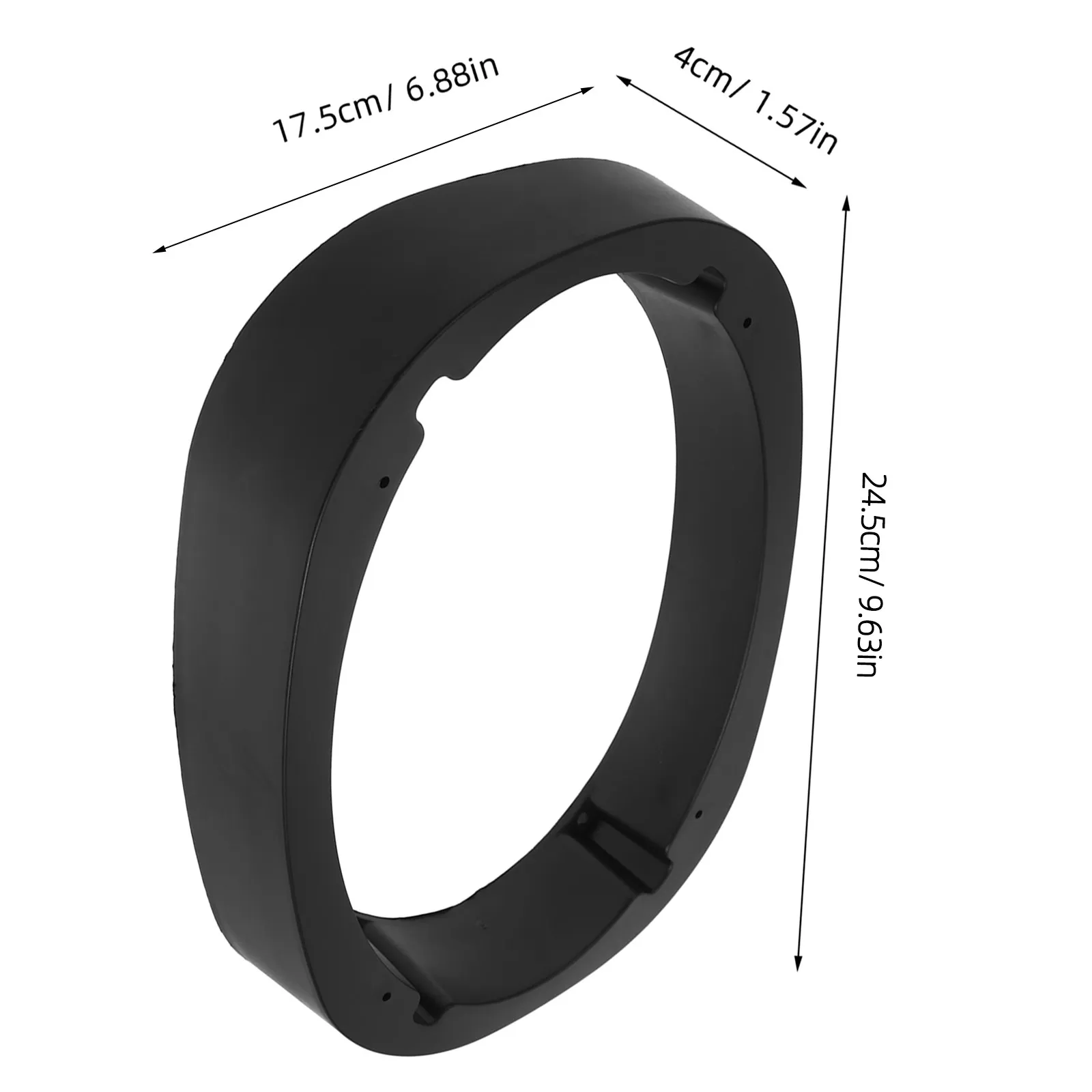 6Pcs Car Speaker Spacer Ring Mount Thickened Plastic Beveled Design for 6x9 Speaker Installation Sound Enhancement Waterproof