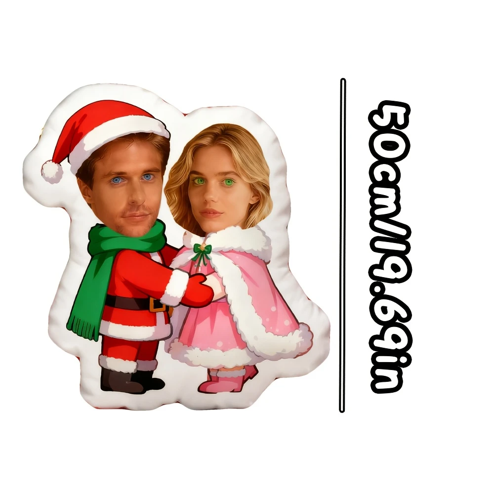 A Custom-Themed Photo Pillow, Upload Your Personalized Photo, Perfect for Christmas for Couples, Suitable for Father'S Day, Moth