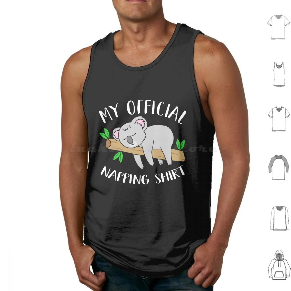 My Official Napping Animal Cute Koala Bear Tank Tops Vest Sleeveless Napping Cute Koala I Love Koalas Koala Freak Koala Lazy
