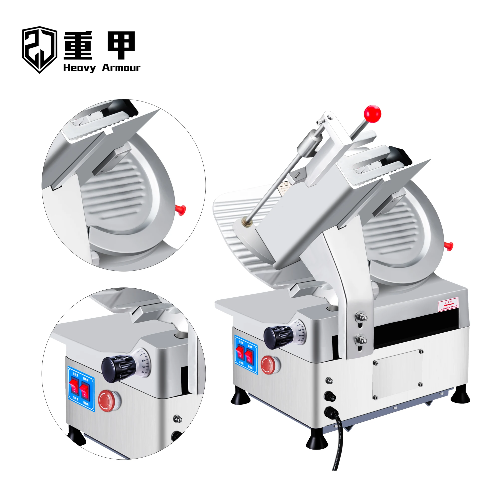 

Electric Commercial Meat and Vegetable Slicing Machine - High Efficiency Slicer Cutter
