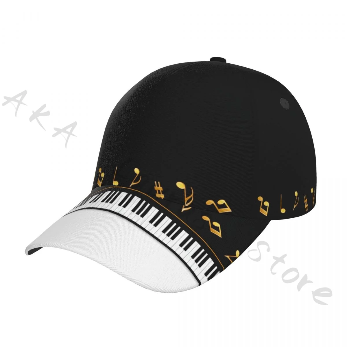 Golf hat men Baseball Cap Sports Piano Keys With Staff And Notes Snapback Hat Fashion Outdoor Hip Hop Hats For Men Women Unisex