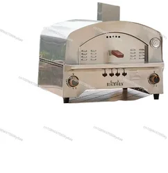 Mimiuo Outdoor Gas Oven with Automatic Rotating Stone - 14 Inch Portable Propane Pizza Ovens for Outside - Professio