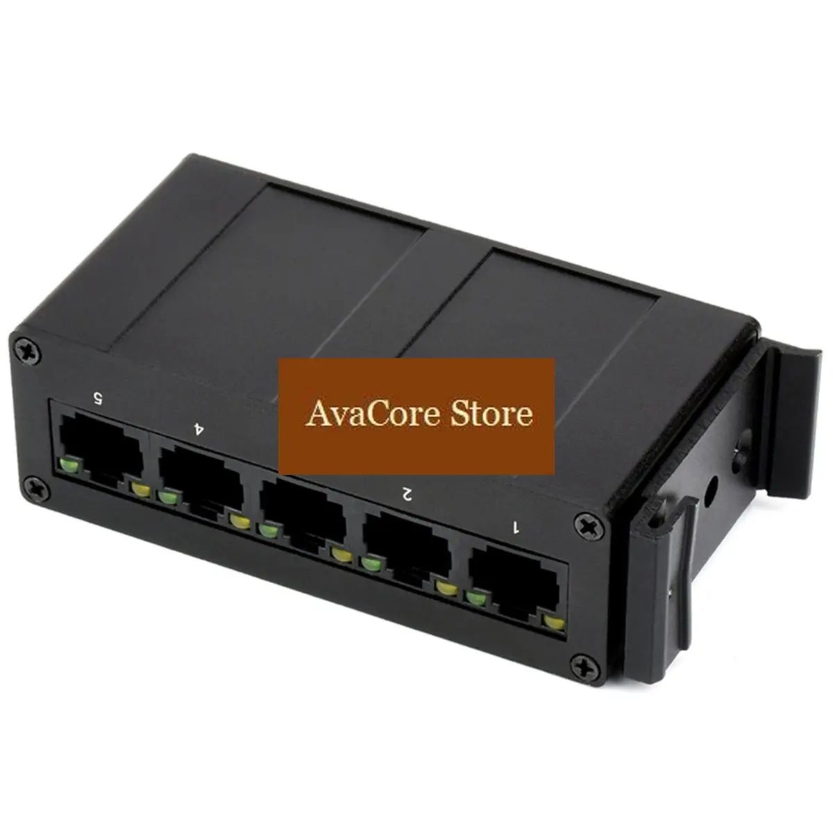 AvaCorePromotion Industrial Grade 5P Gigabit Ethernet Switch IEEE 802.3x-Compliant Full-Duplex 10/100/1000M Connection US Plug 4