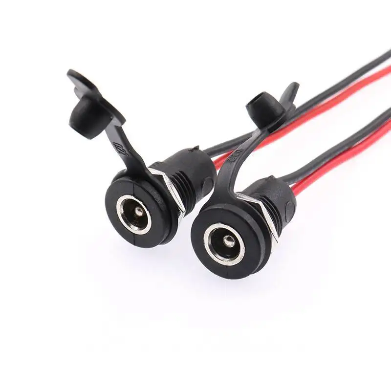 1 Stück DC-099/022B Buchsenstecker mit Kabel 022X zu SM Wasserdichte DC-Stromanschluss 5,5-2,1/2,5 mm 20 cm lang 0,75 mm² – Detail 7