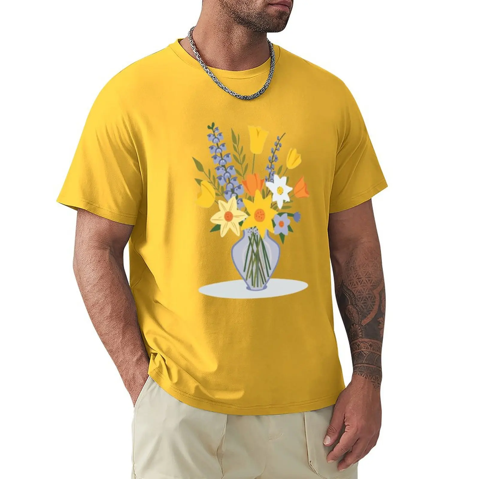 Bouquet of spring flowers T-Shirt sweat blanks customs t shirt men