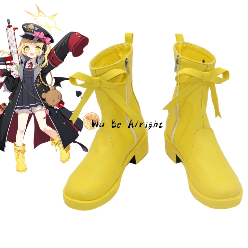 Anime Game Blue Archive Tanga Ibuki Cosplay Shoes stivali stivali gialli Halloween Carnival Party accessori per giochi di ruolo su misura