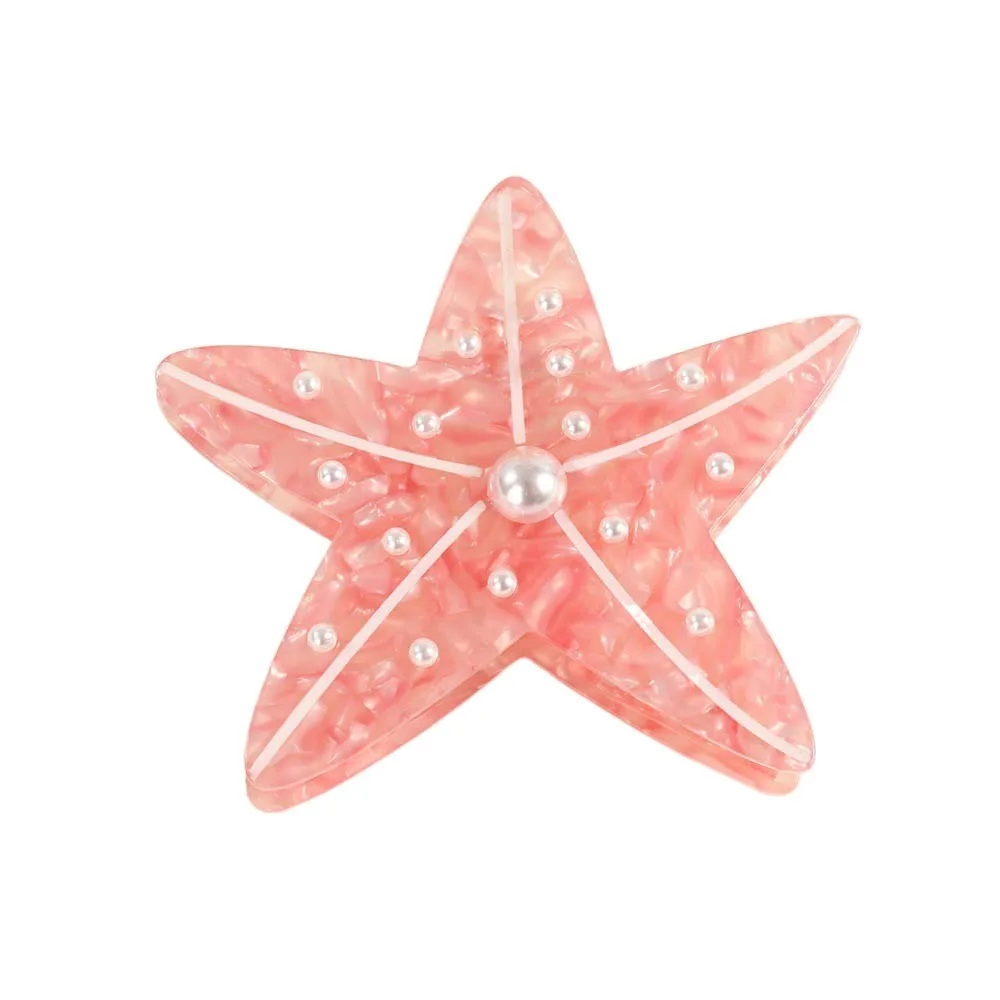 

Personalized Sweet Fish Hair Claw Contrast Color Waterproof Conch Shark Clip Starfish Headwear Acetic Acid Hair Claw Daily