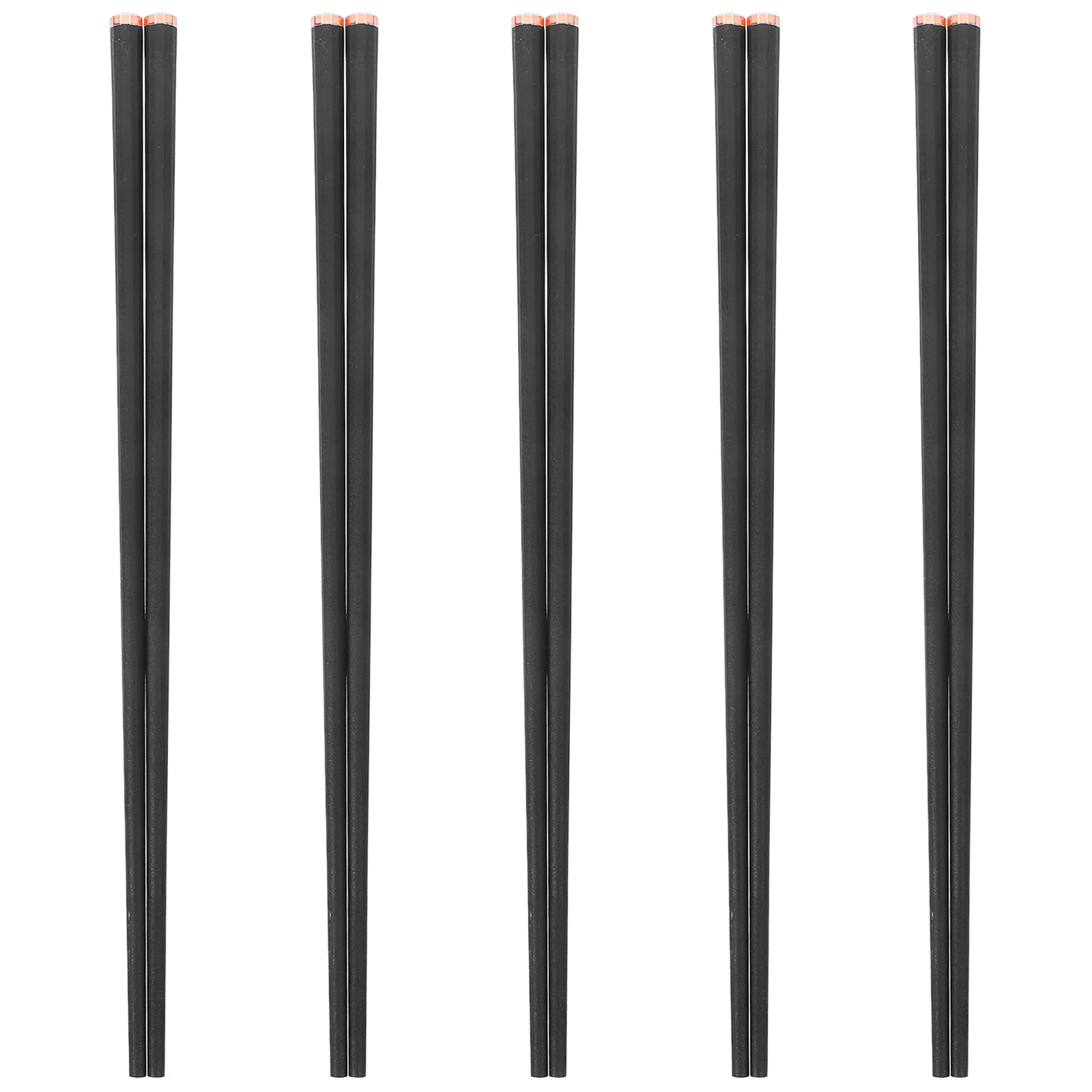 

5Pairs Fiberglass Anti-Slip Chopsticks Reusable Chinese Style Cooking Eating Chopsticks Set for Home Restaurant Use