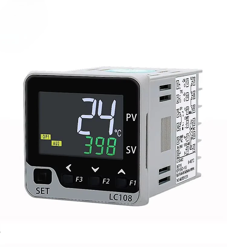 Thermostat Temperature Controller 85-265VAC TC/RTD Input SSR/Relay Output Digital LCD Display Programmable for  Oven