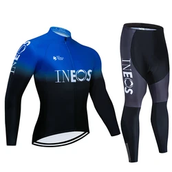 2024 Cycling Jersey Set Autumn Riding Long Sleeves Men's Cycling Bib Set Bicycle Clothing Spring MBT Breathable Bike Clothes