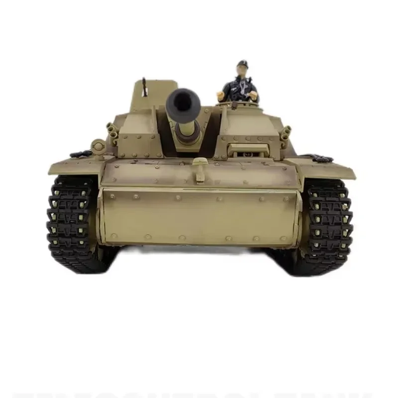 Henglong-Controle Remoto Tanque Modelo Brinquedos para Crianças, Arma de Assalto Elétrico, 3868 Rc, 1:16 Alemão, No 3, F-8, Presentes de Aniversário, Genuine