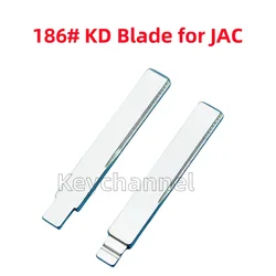 Keychannel 10 Stks/partij Metalen Auto Sleutel Blanco 186 # Kd Key Blade Vvdi Flip Remote Blade Head Voor Jac J7 Voor Keydiy Xhore Flip Afstandsbediening