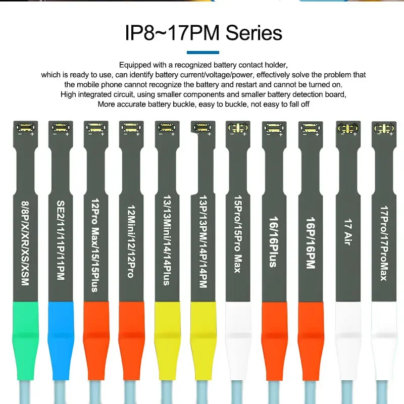 SUNSHINE IBoot A Power Supply Cable for Mobile Phone Repair Cable For IP X-17PM Battery One Second Boot Cable Line Tool