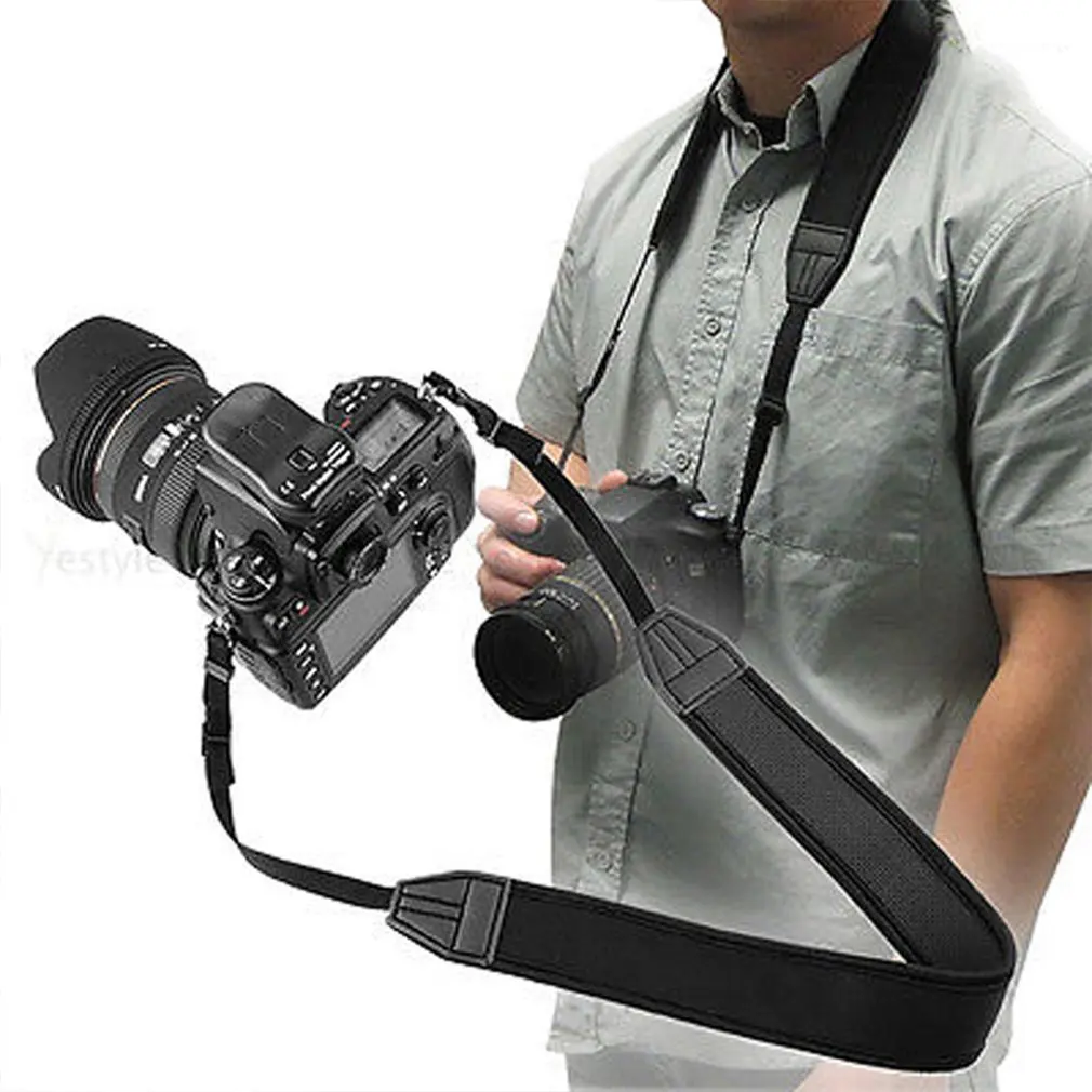 

Micro-single Shock Absorption Shoulder Strap SLR Camera Elastic Strap Widened And Thick Halter Strap for Sony Canon Nikon Pentax