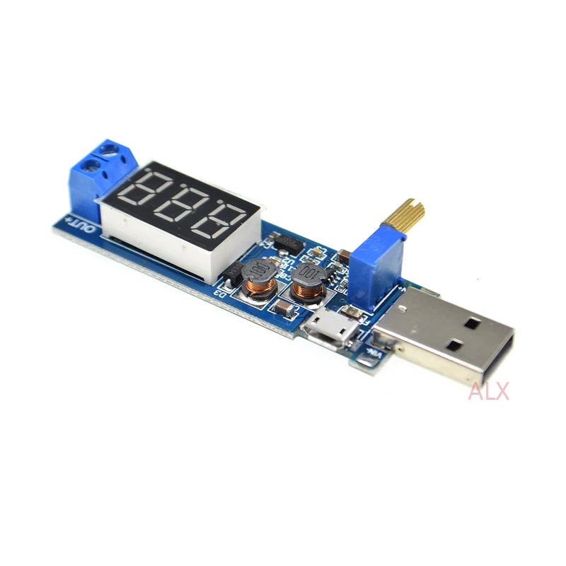 Usb A Micro Usb dc-dc Adjustable step-up/down Voltage Regulator Power Supply Module Boost Buck Converter 5v To 3.3v 12v 24v