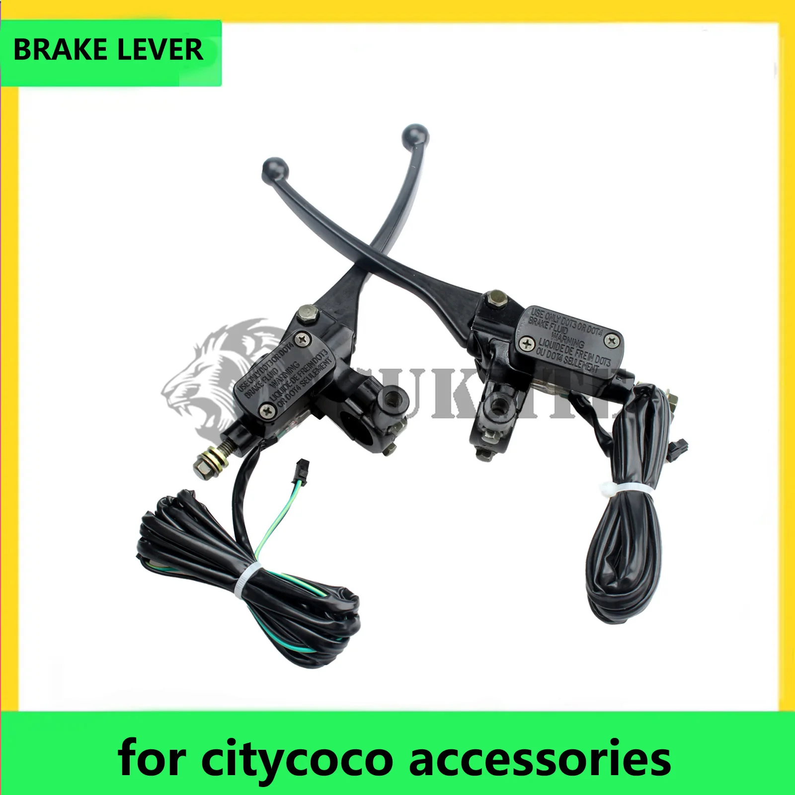 Palanca de freno hidráulico de cilindro maestro delantero para Citycoco, piezas de accesorios modificados