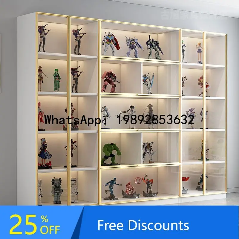

B1 New Glass Display Cabinet Product Showcase Toy Lego Storage Model Figurine Building Block Ornament Cabinet