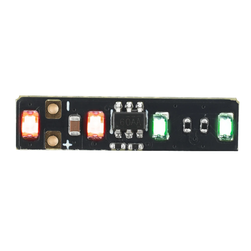 3.7-4.2V 1.5mA/10mA Módulo de medição 1 corda de bateria de lítio ternária com display de energia luz LED