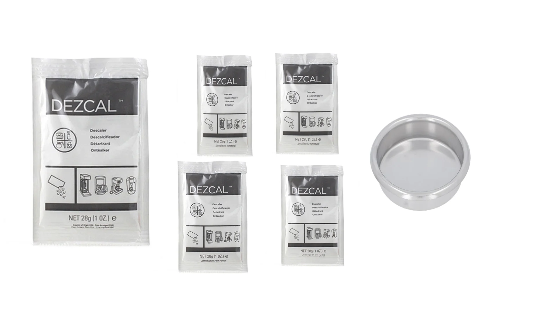 ماكينة صنع القهوة أورنيكس ديزكال وإسبريسو ديسكالير - 5 عبوات وأقراص فلاش خلفية أعمى