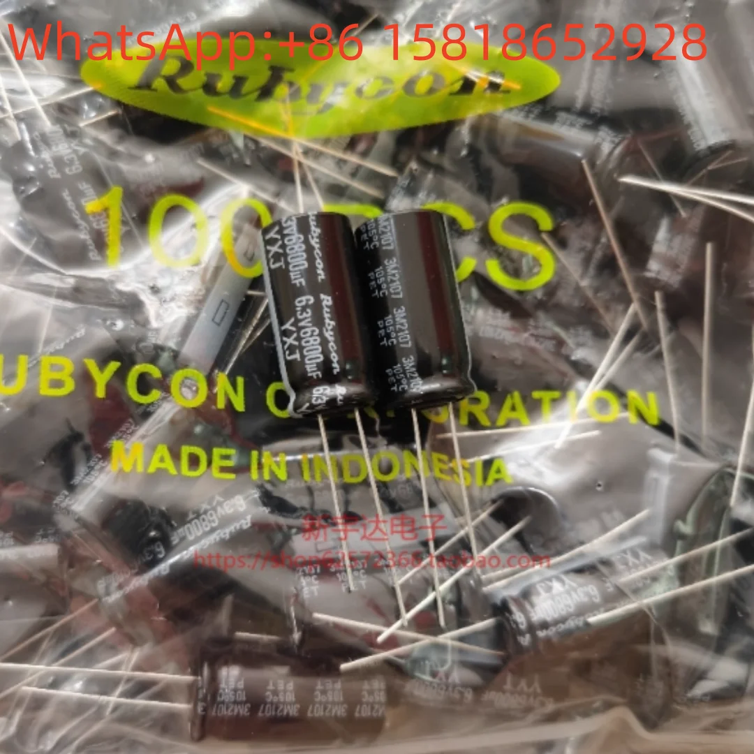 10pcs 6.3V 6800UF 12.5X25 Ruby YXJ high-frequency low-resistance 6800UF 6.3V original electrolytic capacitors