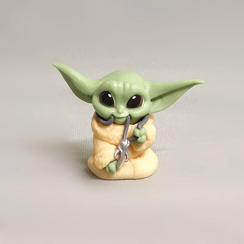 Star Wars, Mandalorians, Yoda Baby, Cake Decoration Action Dolls, Desktop Decoration Handmade Children\'s Birthday Gifts