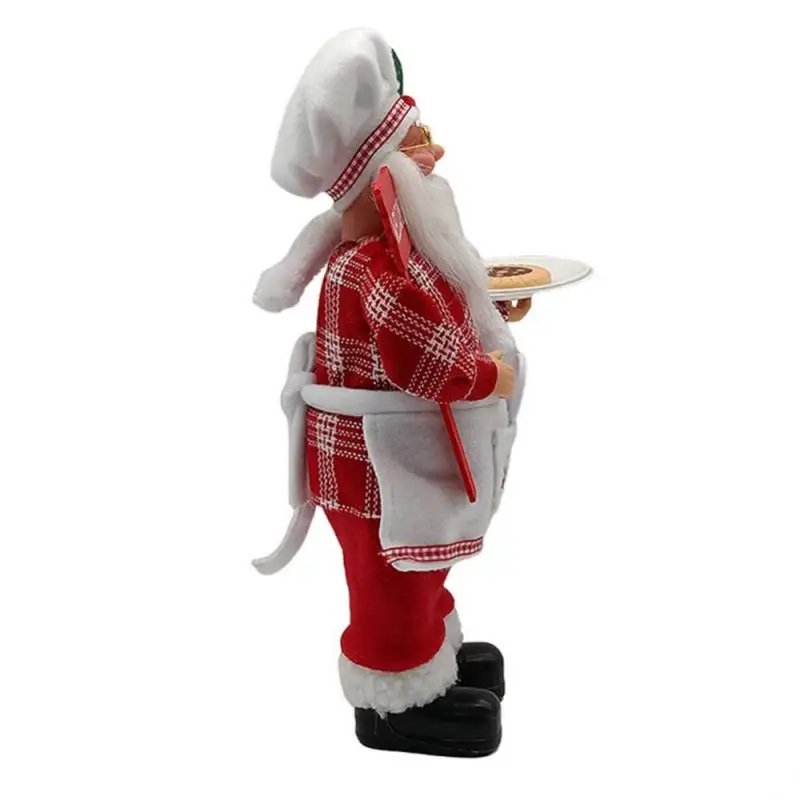 Feliz Navidad muñeco de Papá Noel decoración de escritorio decorativo de pie figura de Papá Noel portátil muñeco de Papá Noel adorno de estatuilla