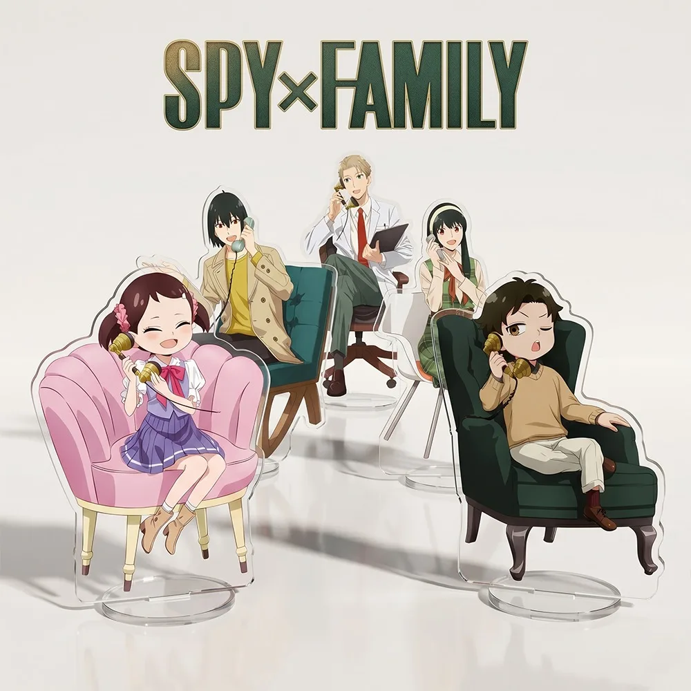 Anime SPY×FAMILY or Forger Anya Forger Bond 15CM Double-sided HD Acrylic Stand Keychain Cute Anime Model Desk Decor Collect Gift
