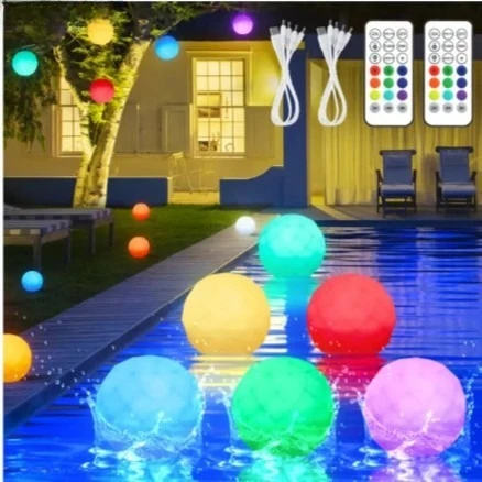 

LED float light, wireless remote control RGB swimming pool outdoor luminous ball courtyard decoration