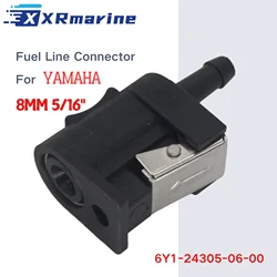 8mm 5/16'' Fuel Line Pipe Connector Fit For Yamaha Parsun Hidea Outboard Motor Engine Boat Accessories Female Hose Adapter Joint