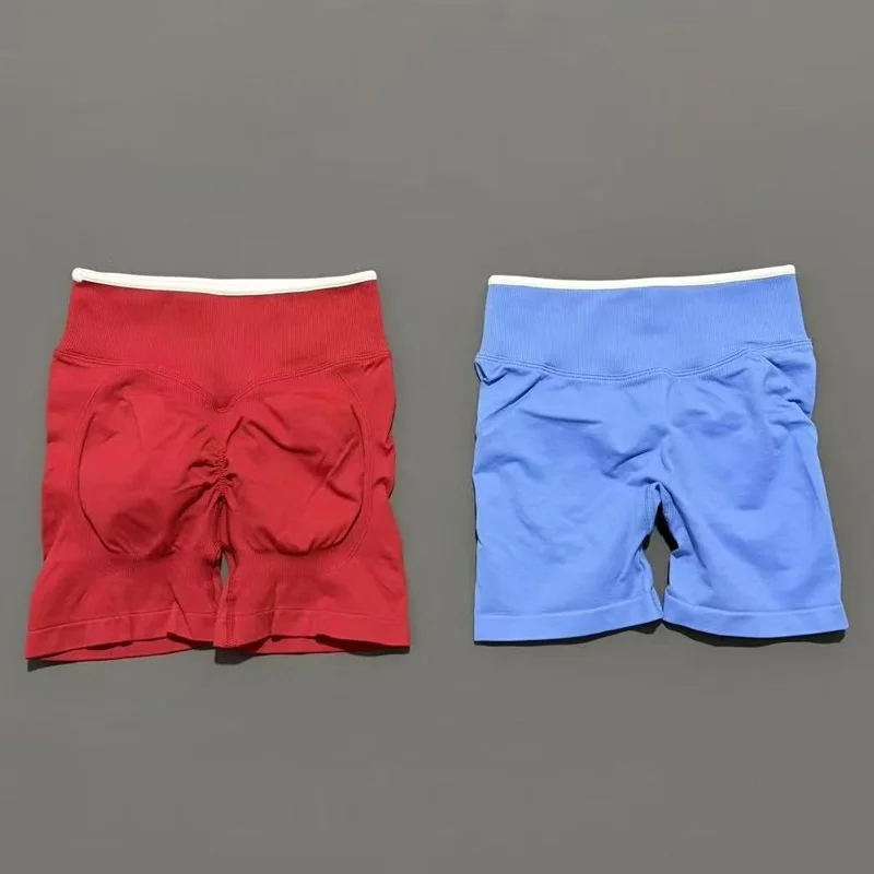 HISTELLO Ignite Sculpt Scrunch Shorts für Damen, Nahtlose Niedriggeschnittene Scrunch-Shorts mit Po-Lifting-Effekt, Sexy Gym Yoga Fitness Workout Biker-Shorts – Detail 9
