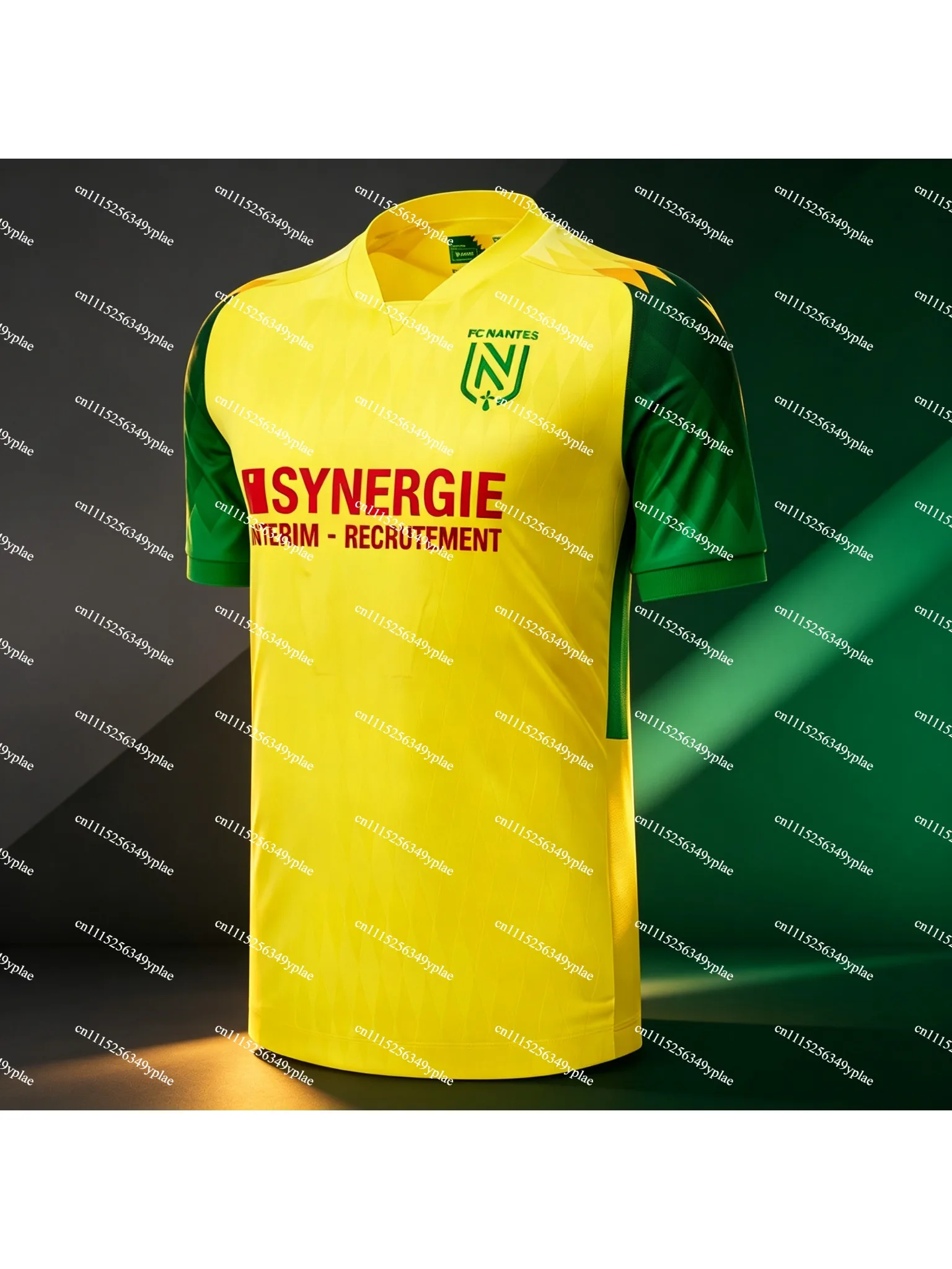 2026 Neues Heißes Y2k Herren FC Nantes Heimtrikot Gelb-Grün Fußballtrikot Kurzarm Atmungsaktives Fußballshirt Fan-Version