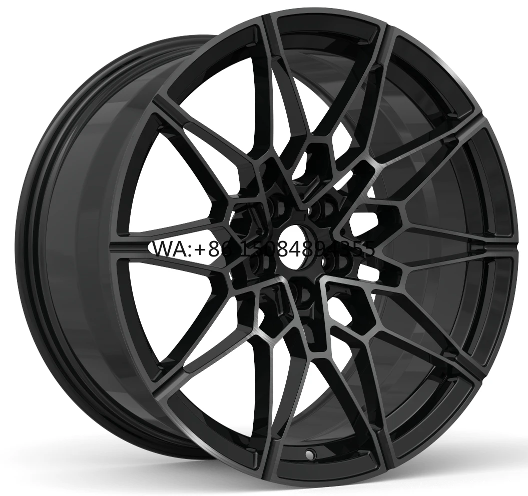 

16-20 Inch Sport Five Spoke Hyper Black Polished Gold Forged Alloy Wheels ET45 120/130 PCD Universal Fitment New