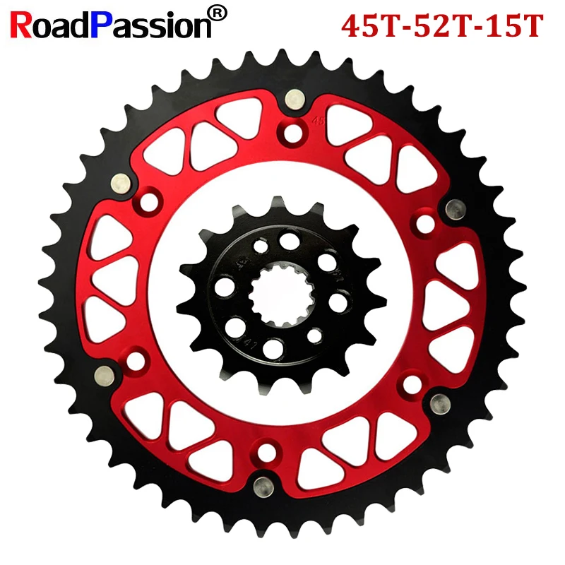 

15T Front 45T~52T Rear Teeth Sprocket Motorbike Wheel Fit HONDA XR6502R XR650 XR 650 R 650R 2000-2007