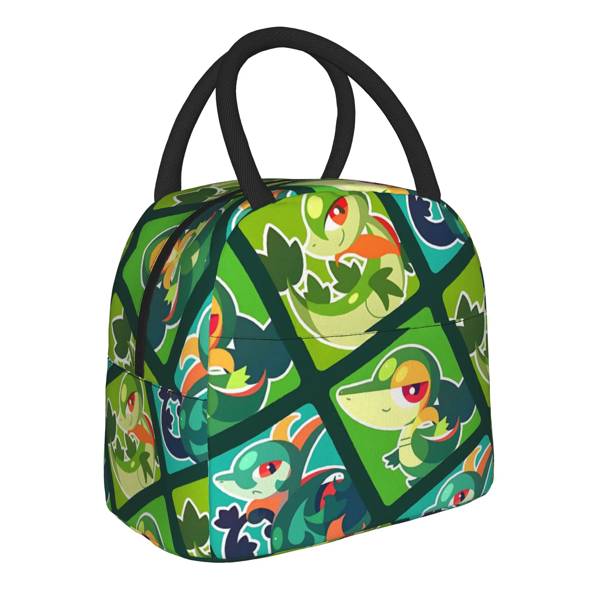 Cartoon Pokemon Theme Handbag Insulated Lunch Bag Insulation Bento Pack Rice Bag  bolsa Student Bento Lunch Handbag Insulation